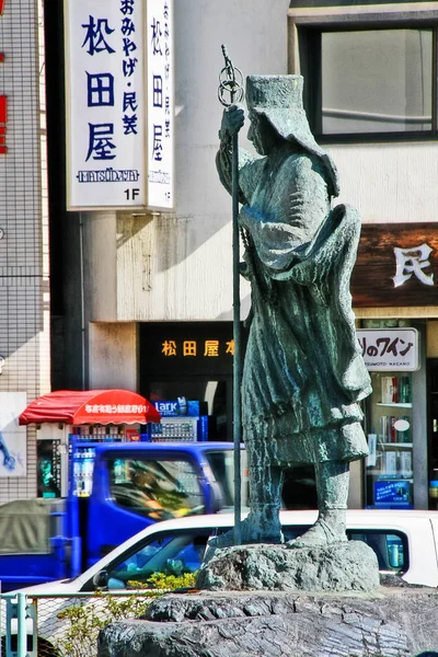 Matsumoto Shi Región Chubu Prefectura Nagano Japón Septiembre 2009 Estatua — Foto de Stock