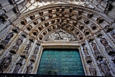 Saint Mary of the See Katedrali 'nin (Santa Mara de la Sede Katedrali) veya Sevilla Katedrali, Sevilla Katedrali (Sevilla), Endülüs, Güney İspanya.