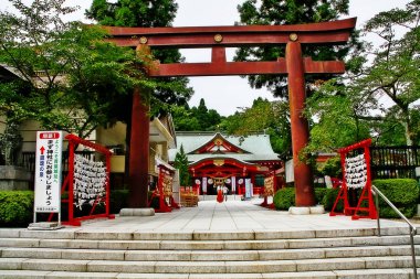 Gokoku shrine nearby the Sendai castle (or Aoba castle) on Mount Aoba, Sendai, Miyagi Prefecture, Tohoku region, Japan clipart