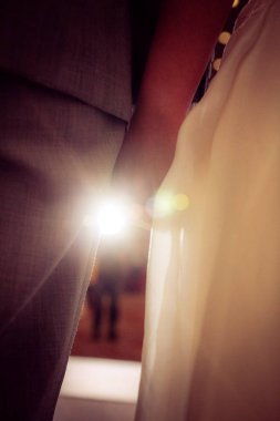 Düğün töreninde Gelin ve Damat'ın el çırpması