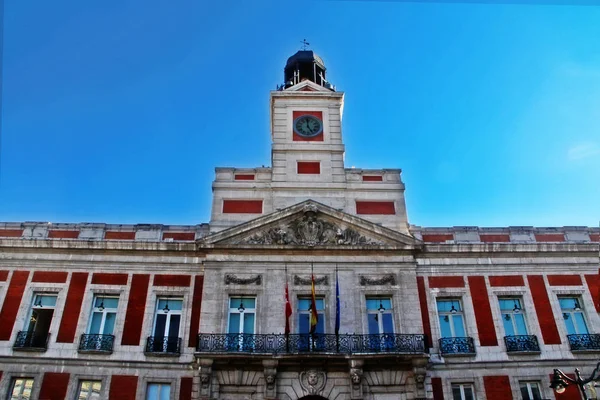 Puerta Del Sol Daki Güneşin Kapısı Posta Ofisi Real Casa — Stok fotoğraf