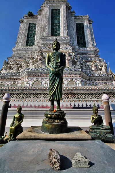 Buddha Statue Prang Wat Arun Ratchawararam Ratchawaramahawihan Temple Dawn Wat — Fotografia de Stock