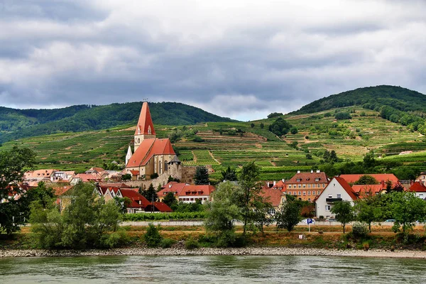 Farní Kostel Weissenkirchen Městě Der Wachau Obec Okrese Krems Land — Stock fotografie