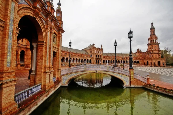 Plaza Espaa Praça Espanha Uma Praça Parque Mara Luisa Parque — Fotografia de Stock