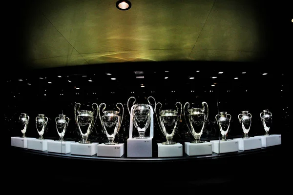 Madrid Spain March 2017 History Room Santiago Bernabu Stadium Estadio — стокове фото