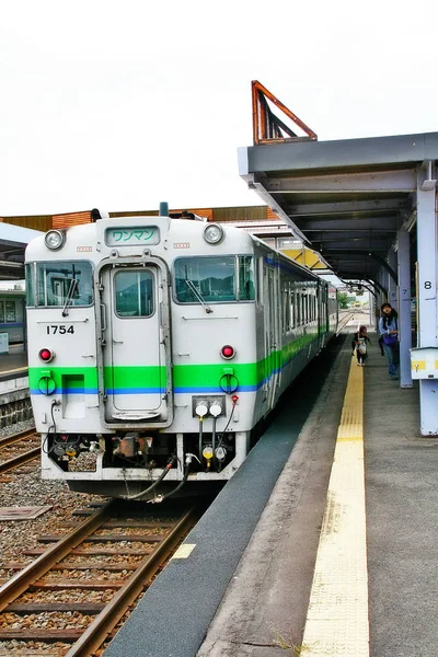 北海道足立市 足立市 足立市 足立別駅ホームJr — ストック写真