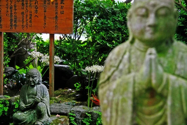 Butsuzo 在Hase Dera的Jizo Do的佛教雕像 Kaiko Zan Jisho Hase Dera 通常被称为Hase — 图库照片