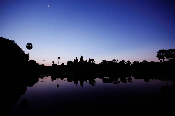 Angkor Wat Nokor Wat Hoofdtempel Tempel Complex Oorspronkelijk Gebouwd Als — Stockfoto