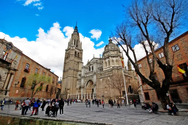 Toledo Kastilya Mancha Spanya Mart 2017 Primat Cathedral Saint Mary — Stok fotoğraf