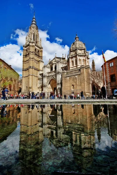 Toledo Kastilya Mancha Spanya Mart 2017 Primat Cathedral Saint Mary — Stok fotoğraf