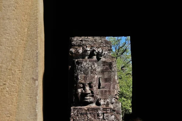 Face Tower Bayon Designed Resemblance King Jayavarman Vii Angkor Thom — 스톡 사진