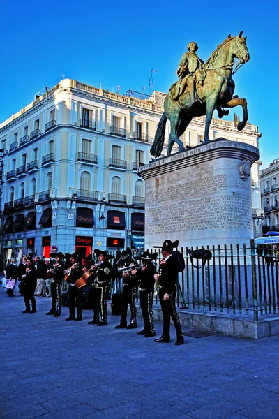 Madrid Espagne Mars 2017 Monument Roi Charles Iii Espagne Surnommé — Photo