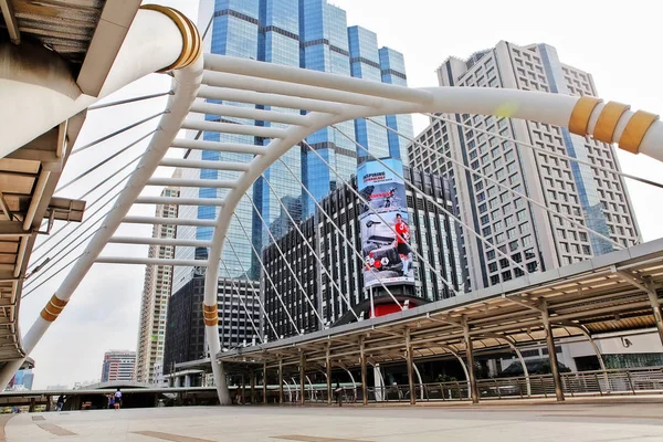 Bangkok Tailândia Dezembro 2016 Cityscape Bangkok Com Chong Nonsi Skywalk — Fotografia de Stock