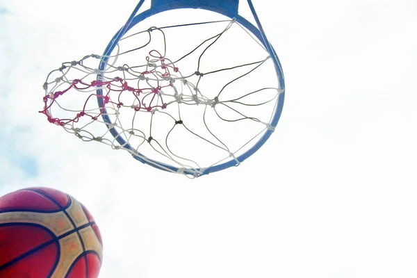 Basketball Thrown Hoop Scoring Game — Stok fotoğraf