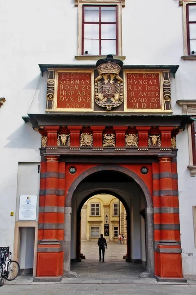 Hofburg Der Ehemalige Kaiserliche Winterpalast Zentrum Wiens Schweizer Tor Das — Stockfoto