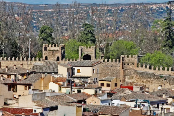 Cityscape Toledo Sett Från Hög Terrass View Point Toledo Kastilien — Stockfoto