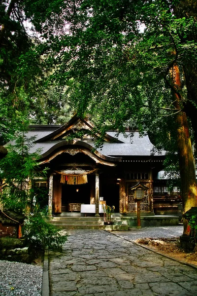 Ένας Βωμός Που Είναι Αφιερωμένος Στους Τακουχοσουμεγκάμι Και Τους Τζισσιάουγιουζιν — Φωτογραφία Αρχείου
