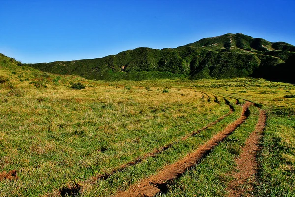 Mount Aso Aso San Japonya Nın Büyük Aktif Yanardağı Aso — Stok fotoğraf