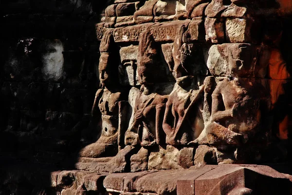 Bas Relief Terrace Leper King Leper King Terrace Preah Learn — 图库照片