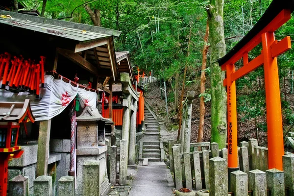 Kyoto Prefecture Kansai Japan September 2009 Fox Altar Torii Gate — Foto de Stock