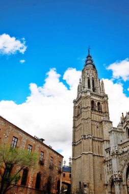 Toledo 'daki Aziz Meryem Katedrali (Katedral Primada Santa Maria de Toledo), Toledo, Kastilya-La Mancha, İspanya.