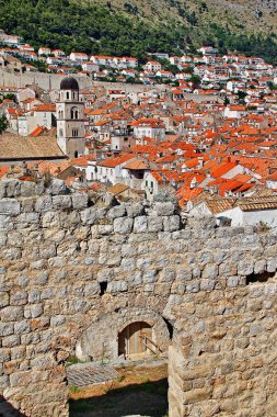 Dubrovnik Eski kenti Fransisken Kilisesi ve Manastırı Çan kulesi, Unesco Dünya Mirası, Dubrovnik-Neretva İlçesi, Dalmaçya bölgesi, Hırvatistan