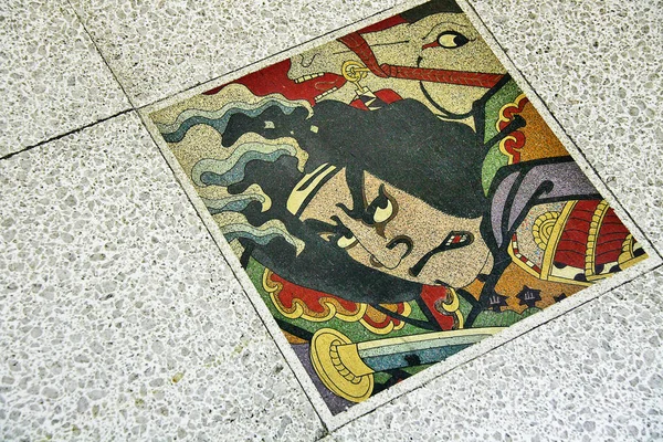 Aomori Thoku 2009年9月2日 青森的形象 Aomori Nebuta Matsuri 浮在地板上的鹅卵石上 青森的形象 Aomori — 图库照片