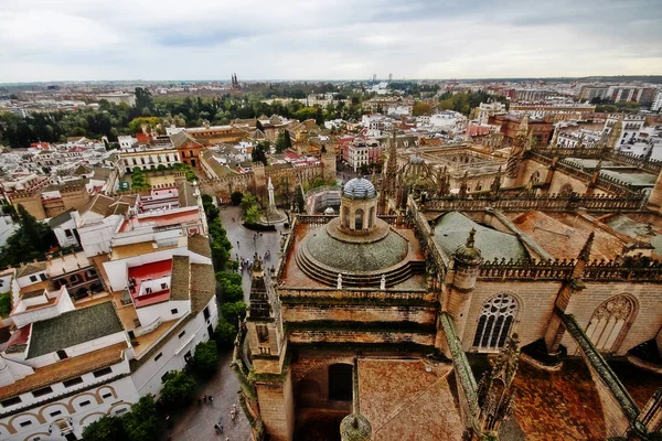 Dächer Und Innenhof Der Kathedrale Von Sevilla Oder Kathedrale Der — Stockfoto