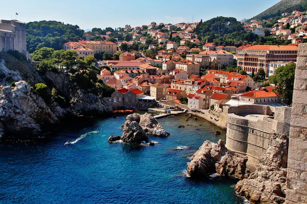 Bokar Kalesi Veya Zvjezdan Dubrovnik Surları Nın Güney Batı Kesiminde — Stok fotoğraf