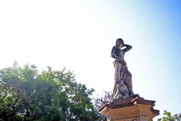 Statue Une Fontaine Stadtpark City Park Parc Vienne Divisé Deux — Photo