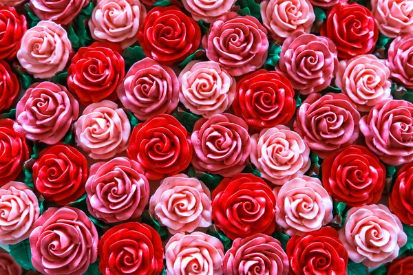 Background Artificial Rose Pattern — Stock Photo, Image