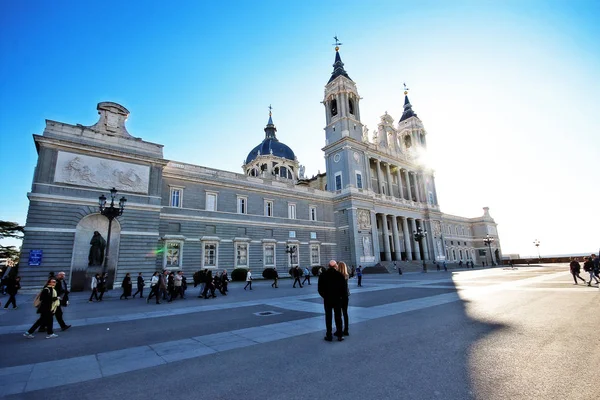 Madrid Spanya Mart 2017 Almudena Katedrali Santa Mara Real Almudena — Stok fotoğraf