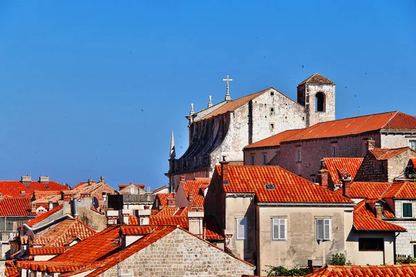 Aziz Ignatius Kilisesi Crkva Ignacija Dubrovnik Eski Şehir Unesco Dünya — Stok fotoğraf