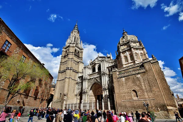 Toledo Kastilya Mancha Spanya Mart 2017 Primat Cathedral Saint Mary — Stok fotoğraf