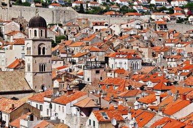 Dubrovnik Eski kenti Fransisken Kilisesi ve Manastırı Çan kulesi, Unesco Dünya Mirası, Dubrovnik-Neretva İlçesi, Dalmaçya bölgesi, Hırvatistan
