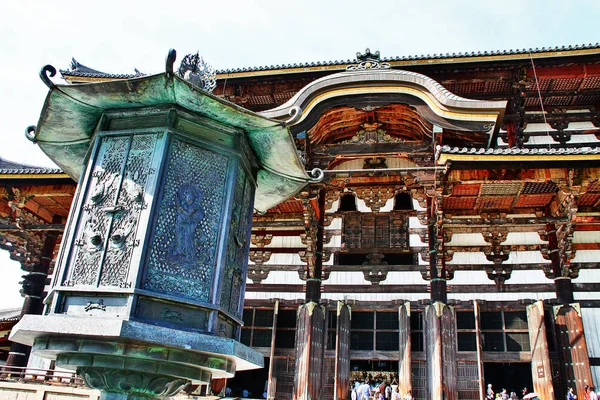 Bronze Lantern Great Buddha Hall Daibutsuden Tdai Temple Eastern Great — Stock fotografie