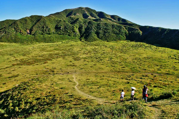 Mount Aso Aso San Japonya Nın Büyük Aktif Yanardağı Aso — Stok fotoğraf