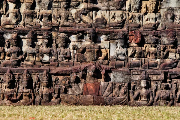 Bas Relief Terrace Leper King Leper King Terrace Preah Learn — 스톡 사진