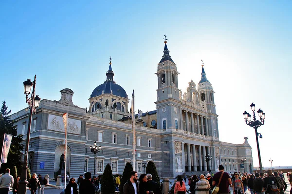 Madrid Spanya Mart 2017 Almudena Katedrali Santa Mara Real Almudena — Stok fotoğraf