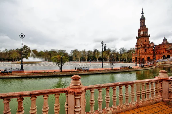 Plaza Espaa Place Espagne Une Place Dans Parc Mara Luisa — Photo