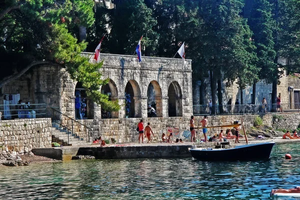 Cavtat Horvátország Június 2017 Cavtat Városháza Dubrovnik Neretva Megye — Stock Fotó