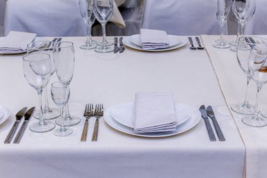 tablo güzel bir ziyafet için servis edilir