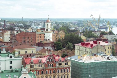 Kuleden Vyborg şehrinin görüntüsü