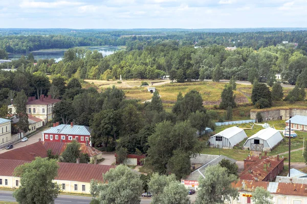 Vista Ciudad Vyborg Desde Torre — Foto de Stock