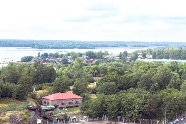 Vista Ciudad Vyborg Desde Torre — Foto de Stock