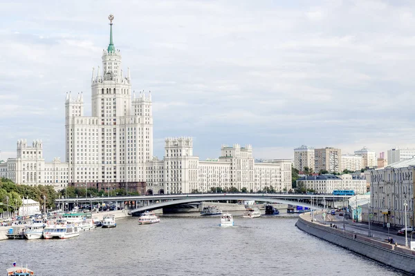 Uitzicht Stad Van Straten Van Moskou Rechtenvrije Stockafbeeldingen