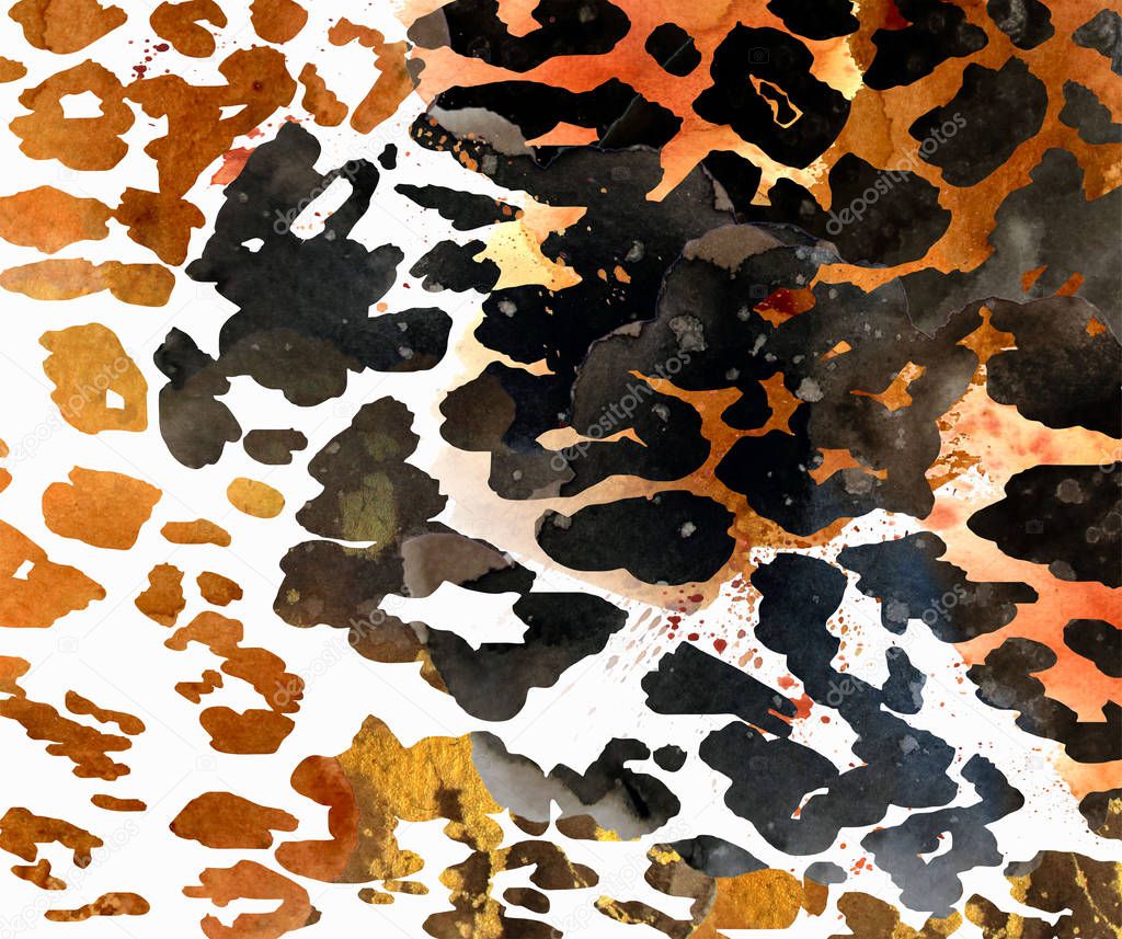africa background, animal seamless print, watercolor texture