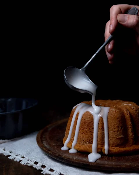 budin con krema postre