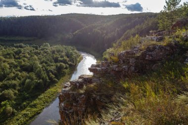 Otoyol M5, Çelyabinsk, Rusya Federasyonu ile kavşak KATAV Nehri
