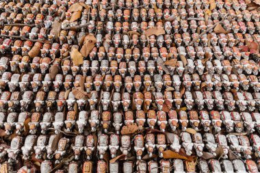 Filler, filler heykelcik ermesinin. Küçük fil heykel, arka plan